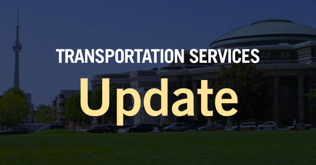 Transportation Services Updates