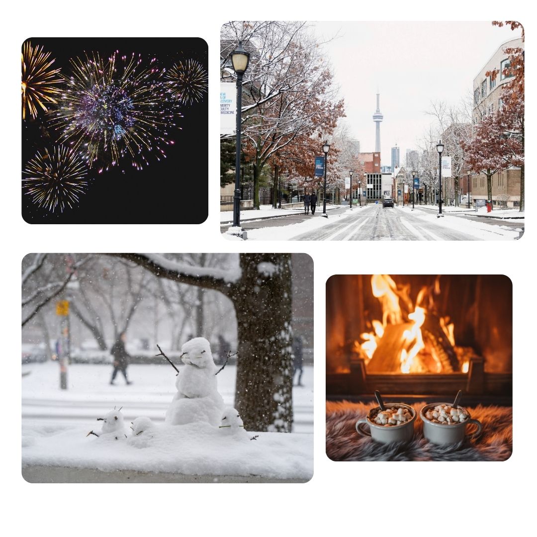 winter closure collage